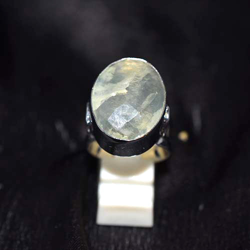 925 Sterling Silver Oval Lemon Quartz Ring