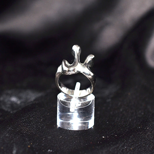 925 Sterling Silver Abstract Modern Art Ring