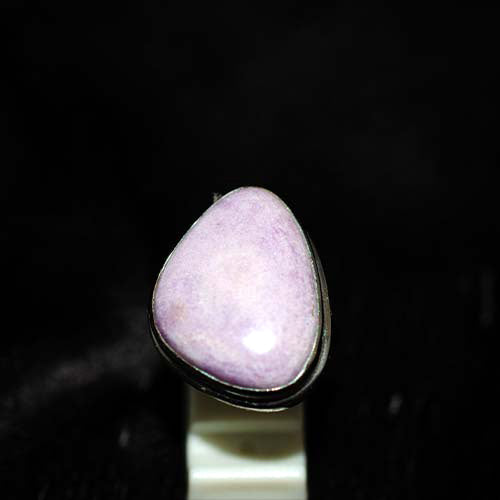925 Sterling Silver Phosphosiderite Rounded Triangle Ring