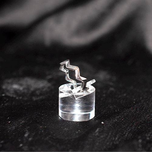 925 Sterling Silver Chevron Pattern Stackable Ring