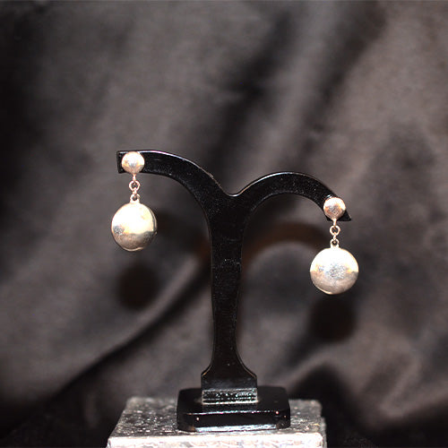 925 Sterling Silver Ball Drop Stud Earrings
