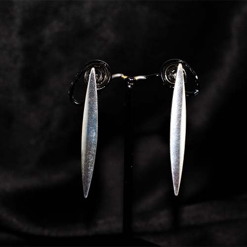 925 Sterling Silver Spike Drop Earrings
