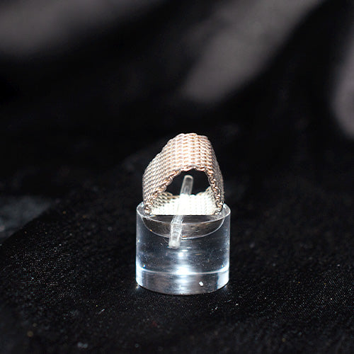 925 Sterling Silver Mesh Pattern Band Ring
