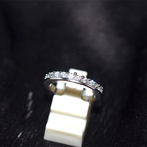 925 Sterling Silver Cubic Zirconia Turkish Bubble Band Ring