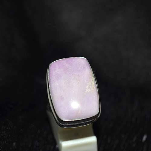 925 Sterling Silver Phosphosiderite Rounded Rectangle Ring