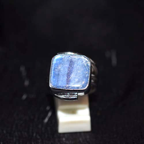 925 Sterling Silver Raw Kyanite Split Shank Ring