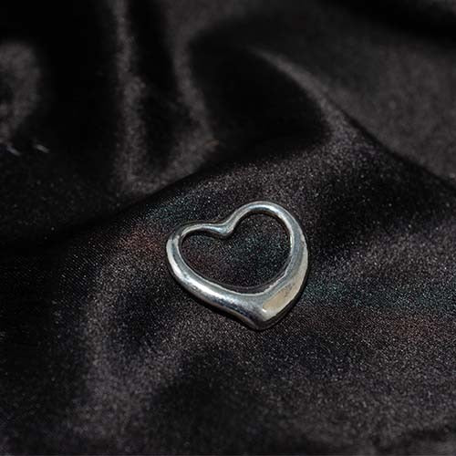 925 Sterling Silver Open Heart Minimalist Pendant