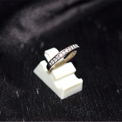 925 Sterling Silver Cubic Zirconia Classic Eternity Band Ring