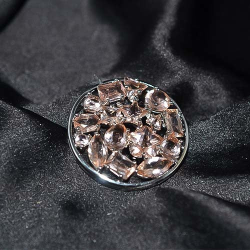 925 Sterling Silver White Topaz Abstract Cluster Pendant