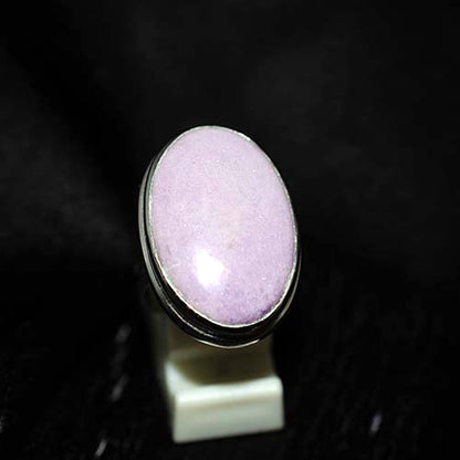925 Sterling Silver Phosphosiderite Large Oval Double Bezel Ring