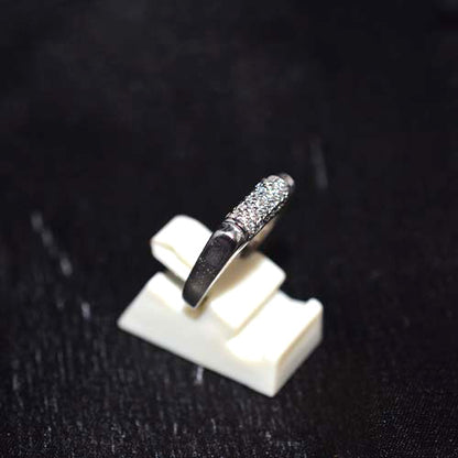 925 Sterling Silver Cubic Zirconia Pave Band Ring