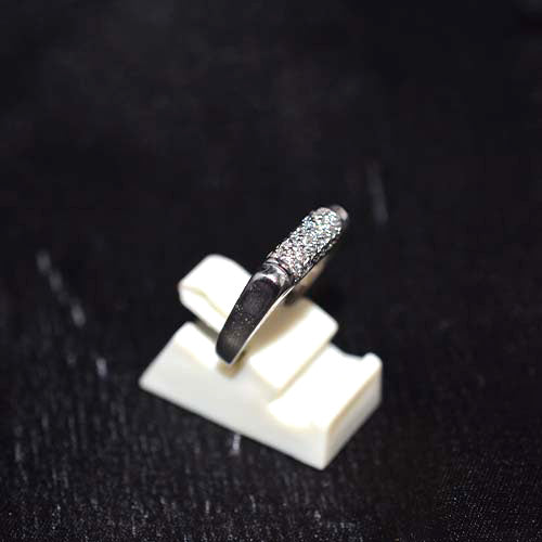 925 Sterling Silver Cubic Zirconia Pave Band Ring