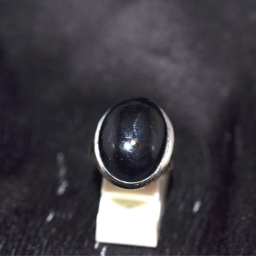 925 Sterling Silver Classic Oval Black Onyx Ring
