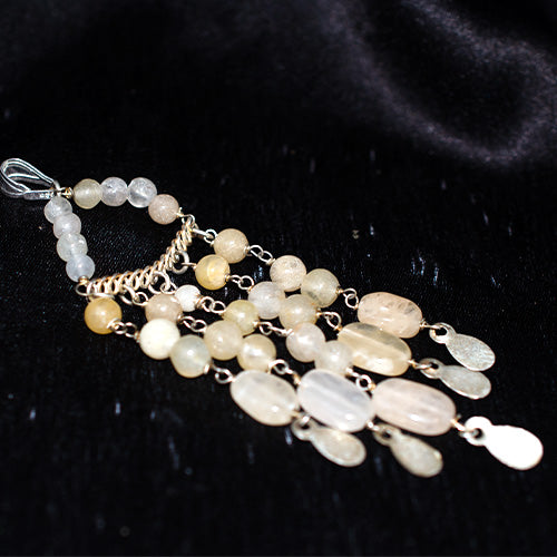 925 Sterling Silver Multi-Stone Beaded Chandelier Pendant