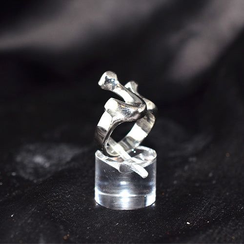 925 Sterling Silver Abstract Modern Art Ring