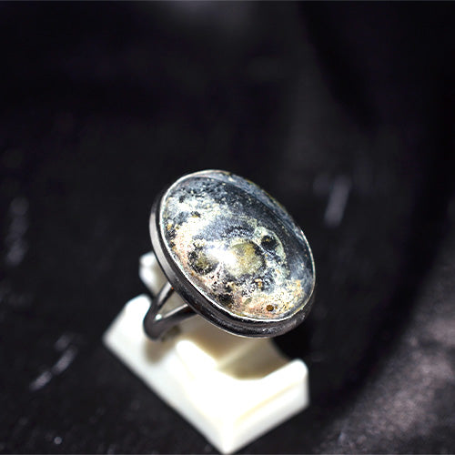 925 Sterling Silver Scenic Jasper Oval Ring