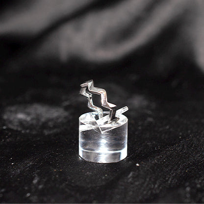 925 Sterling Silver Chevron Pattern Stackable Ring