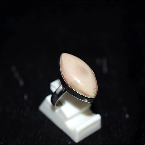 925 Sterling Silver Marquise Cut Jasper Ring