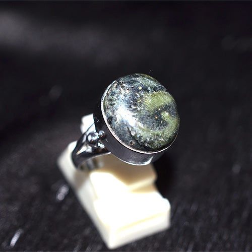 925 Sterling Silver Round Serpentine Turkish Ring