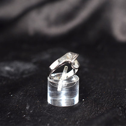 925 Sterling Silver Modern Geometric Design Ring