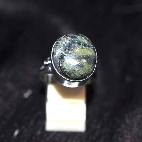 925 Sterling Silver Round Serpentine Turkish Ring