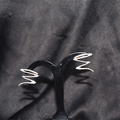 925 Sterling Silver Spiral Crawler Earrings