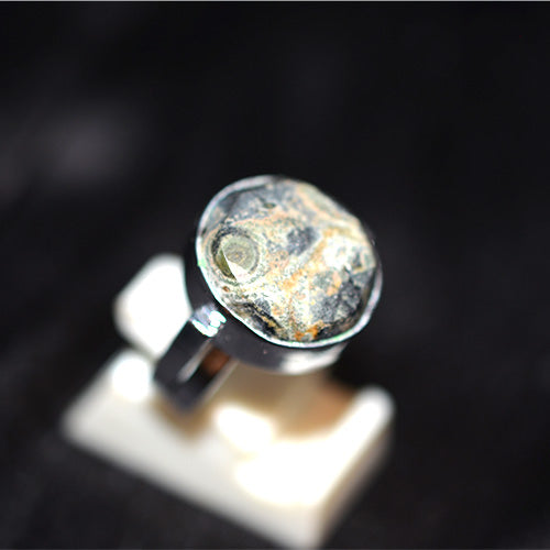 925 Sterling Silver Oval Jasper Ring
