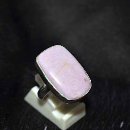 925 Sterling Silver Phosphosiderite Soft Rectangle Ring