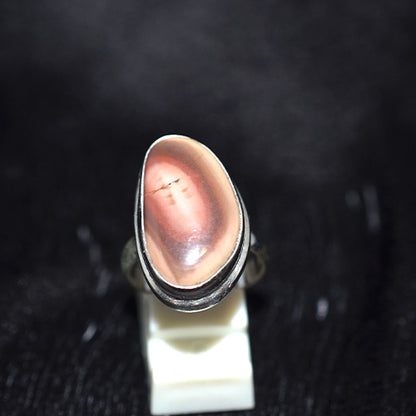 925 Sterling Silver Orbicular Jasper Oval Ring