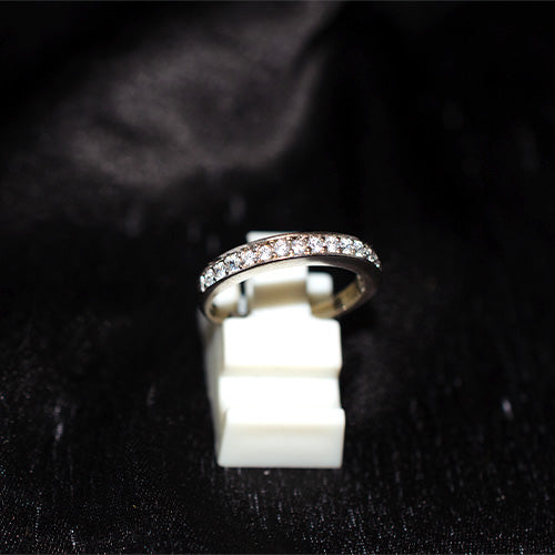 925 Sterling Silver Cubic Zirconia Classic Eternity Band Ring