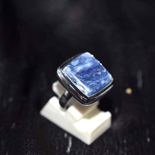 925 Sterling Silver Square Sodalite Ring