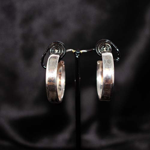 925 Sterling Silver Classic Wide Hoop Earrings