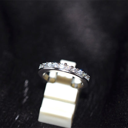 925 Sterling Silver Cubic Zirconia Turkish Bubble Band Ring