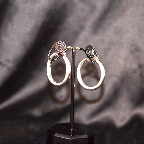 925 Sterling Silver Classic Oval Hoop Earrings