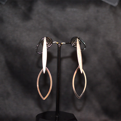 925 Sterling Silver Marquise Drop Earrings