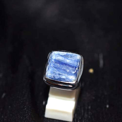 925 Sterling Silver Square Sodalite Ring