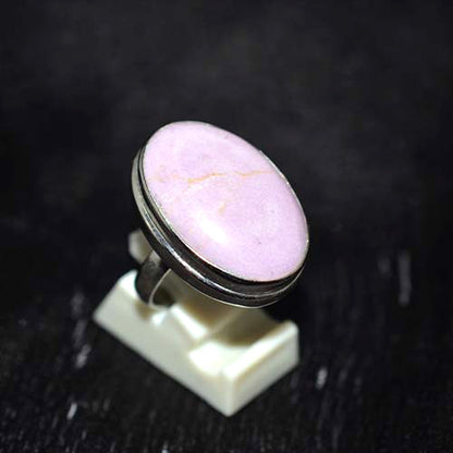 925 Sterling Silver Phosphosiderite Oval Ring