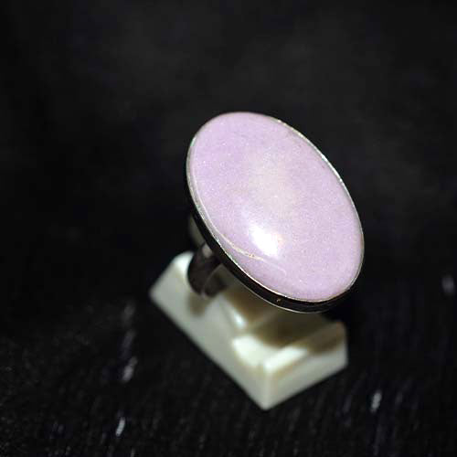 925 Sterling Silver Phosphosiderite Classic Oval Ring