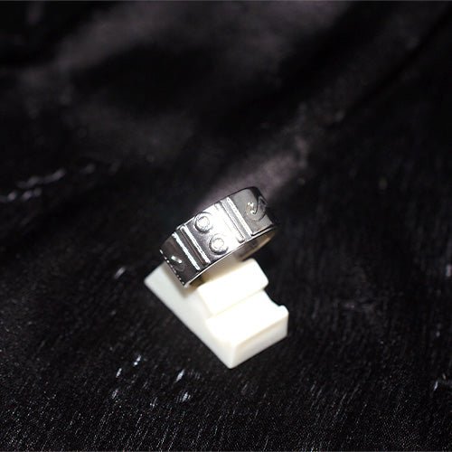 925 Sterling Silver Turkish Geometric Pattern Band Ring