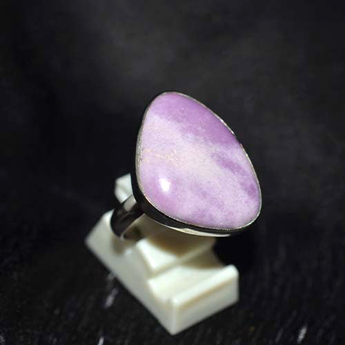 925 Sterling Silver Phosphosiderite Freeform Shield Ring