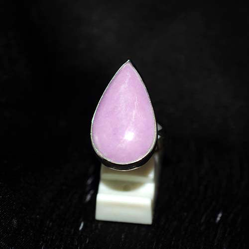 925 Sterling Silver Phosphosiderite Elongated Teardrop Ring