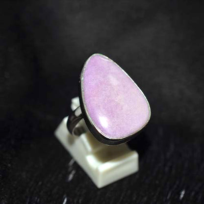 925 Sterling Silver Phosphosiderite Asymmetrical Shield Ring